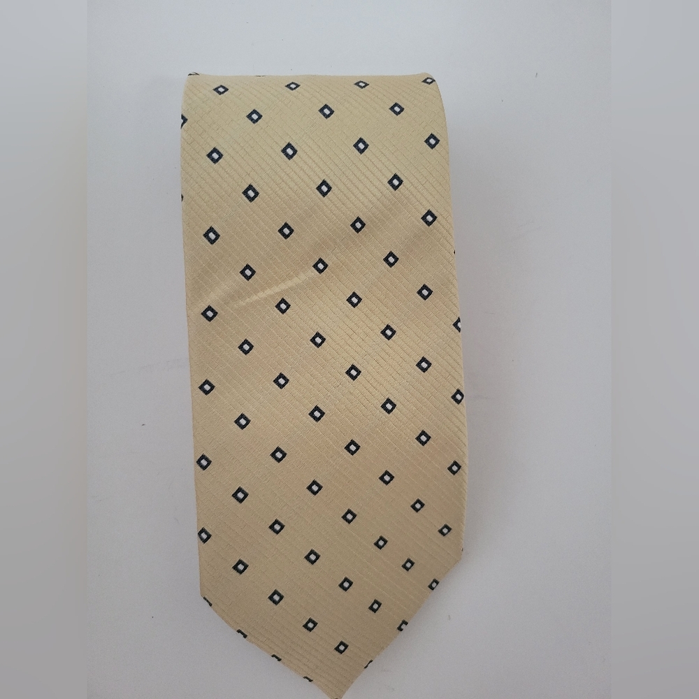 Rodeo Drive Mens Silk TieGeometric Design Upscale Old Money High Quality
